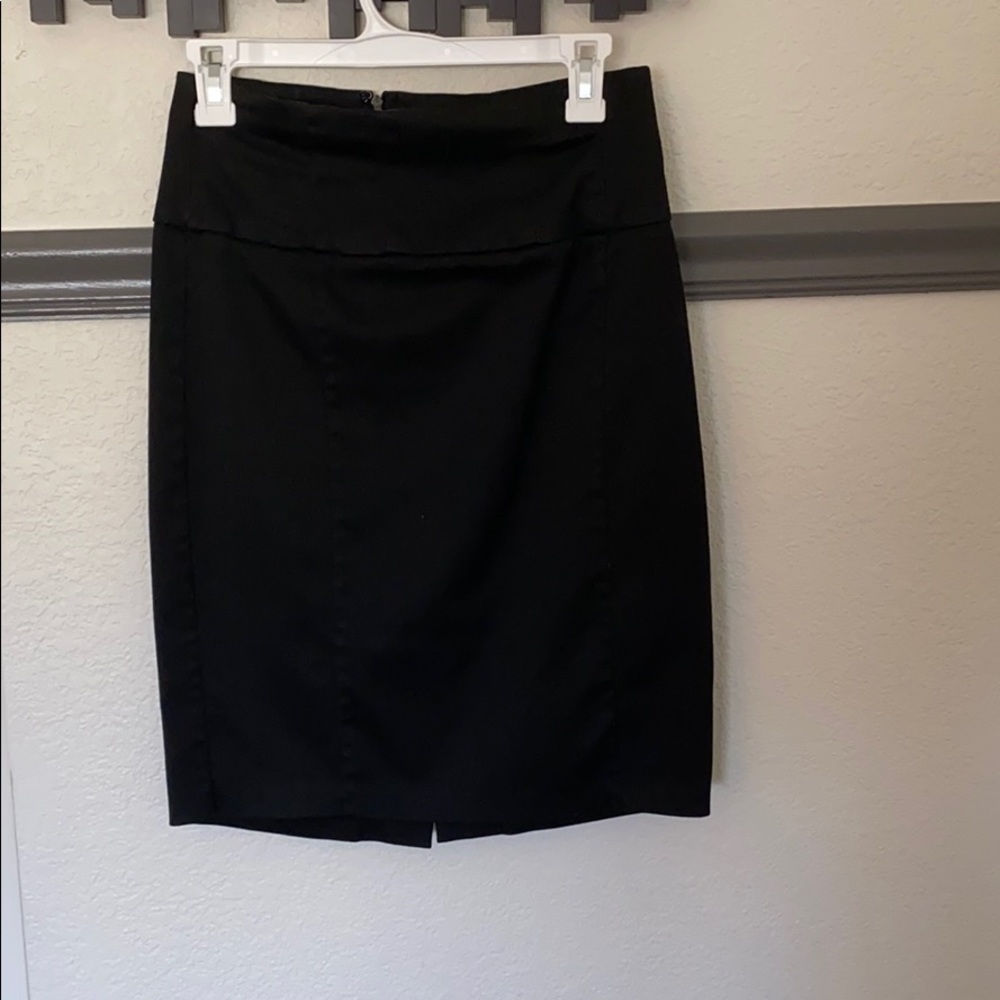 Black pencil skirt